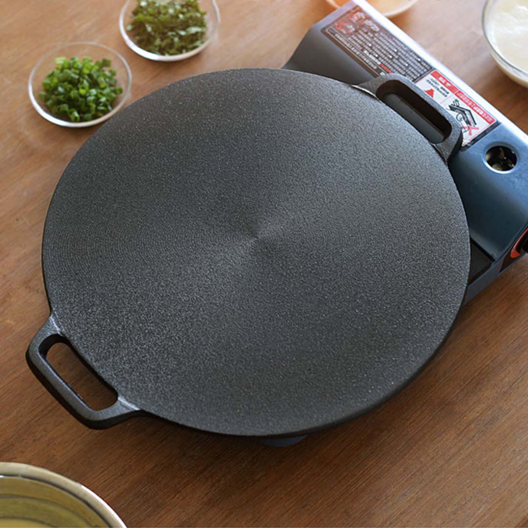 SOGA Electric Smart Induction Cooktop and 34cm Cast Iron Induction Crepe Pan Baking Cookware - Cafe Supply