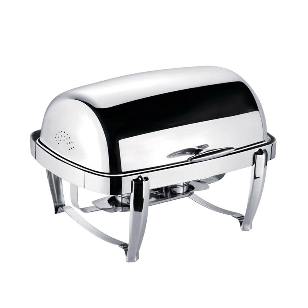 SOGA 2X 6.5L Stainless Steel Double Soup Tureen Bowl Station Roll Top Buffet Chafing Dish Catering Chafer Food Warmer Server - Cafe Supply