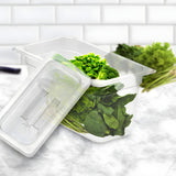 SOGA 150mm Clear Gastronorm GN Pan 1/3 Food Tray Storage Bundle of 6 with Lid - Cafe Supply