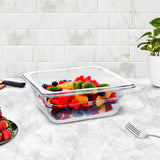 SOGA 65mm Clear Gastronorm GN Pan 1/6 Food Tray Storage - Cafe Supply
