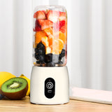 SOGA 2X Portable Mini USB Rechargeable Handheld Juice Extractor Fruit Mixer Juicer White - Cafe Supply