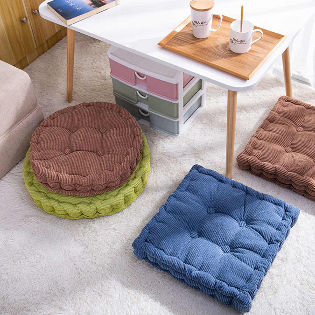 SOGA 2X Coffee Round Cushion Soft Leaning Plush Backrest Throw Seat Pillow Home Office Decor - Cafe Supply