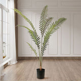 SOGA 2X 210cm Artificial Green Rogue Hares Foot Fern Tree Fake Tropical Indoor Plant Home Office Decor - Cafe Supply