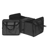 SOGA 2X Car Portable Storage Box Waterproof Oxford Cloth Multifunction Organizer Black - Cafe Supply