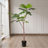 SOGA 150cm Artificial Natural Green Split-Leaf Philodendron Tree Fake Tropical Indoor Plant Home Office Decor - Cafe Supply