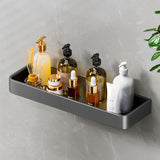 SOGA 2X 32cm Black Wall-Mounted Rectangular Kitchen Spice Storage Organiser Space Saving Condiments Shelf Rack - Cafe Supply