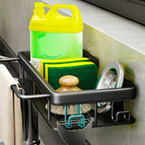 SOGA 2X 34cm Kitchen Sink Storage Organiser Space Saving Adhesive Shelf Rack - Cafe Supply