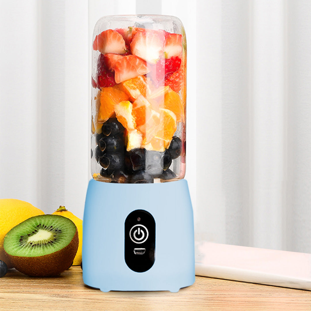 SOGA 2X Portable Mini USB Rechargeable Handheld Juice Extractor Fruit Mixer Juicer Blue - Cafe Supply