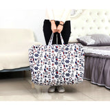 SOGA 2X Nautical Icons Large Storage Luggage Bag Double Zipper Foldable Travel Organiser Essentials - Cafe Supply