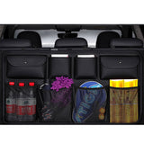 SOGA 2X High Quality Leather Car Rear Back Seat Storage Bag Organizer Interior Accessories Black - Cafe Supply