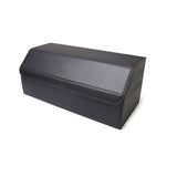 SOGA 2X Leather Car Boot Collapsible Foldable Trunk Cargo Organizer Portable Storage Box Black Large - Cafe Supply