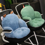 SOGA 2X Blue Deer Shape Cushion Soft Leaning Bedside Pad Sedentary Plushie Pillow Home Decor - Cafe Supply