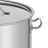 SOGA Stainless Steel Brewery Pot 50L With Beer Valve 40*40cm - Cafe Supply