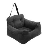 SOGA 2X Grey Pet Car Seat Sofa Safety Soft Padded Portable Travel Carrier Bed - Cafe Supply