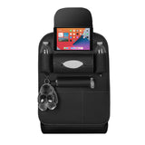 SOGA 2X  PVC Leather Car Back Seat Storage Bag Multi-Pocket Organizer Backseat and iPad Mini Holder Black - Cafe Supply