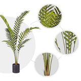 SOGA 150cm Artificial Green Rogue Hares Foot Fern Tree Fake Tropical Indoor Plant Home Office Decor - Cafe Supply