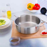 SOGA Stock Pot 14L Top Grade Thick Stainless Steel Stockpot 18/10 Without Lid - Cafe Supply