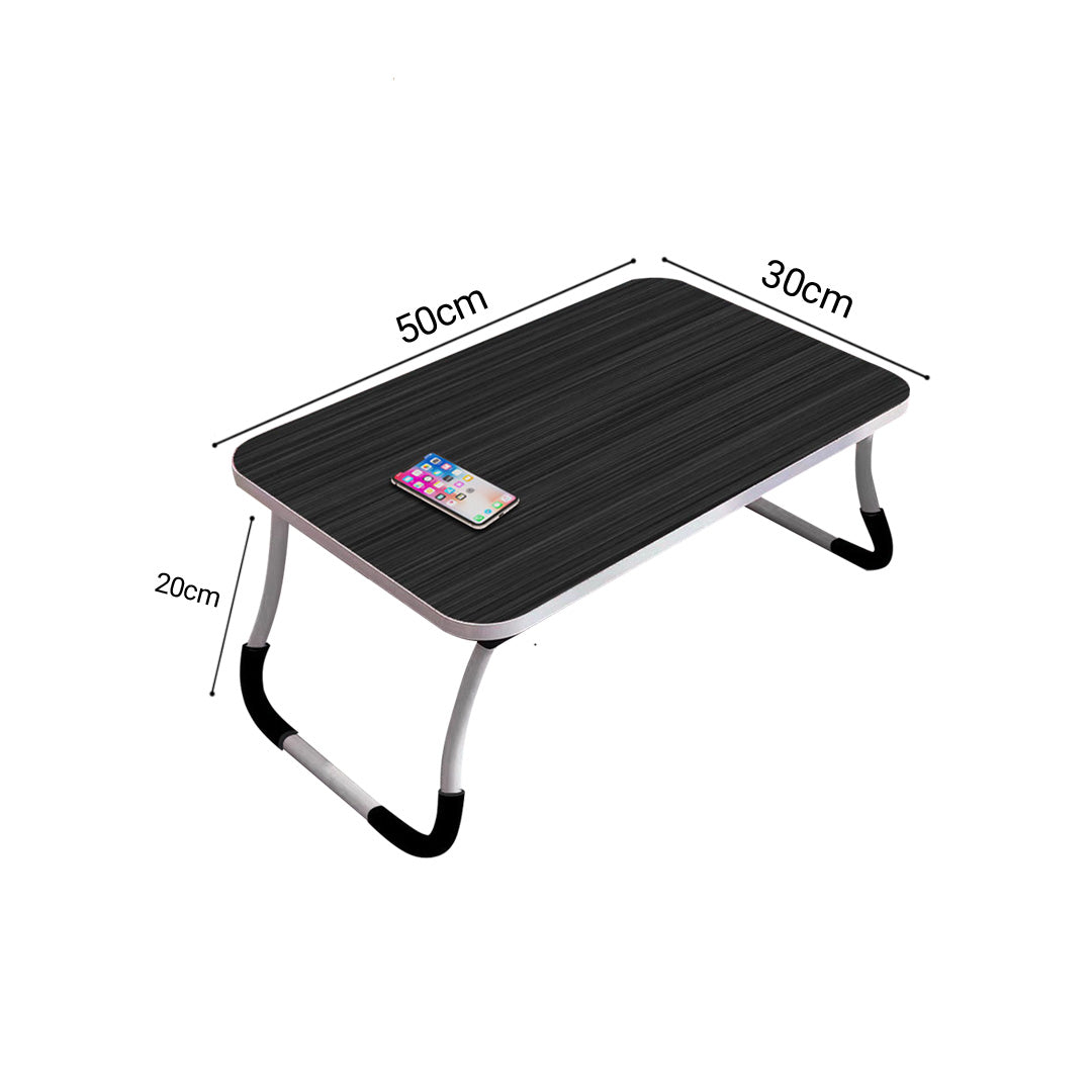 SOGA Black Portable Bed Table Adjustable Foldable Bed Sofa Study Table Laptop Mini Desk Breakfast Tray Home Decor - Cafe Supply