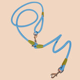 SOGA 2X 220cm Multifunction Hands-Free Rope Pet Cat Dog Puppy Double Ended Leash for Walking Training Tracking Obedience Blue - Cafe Supply