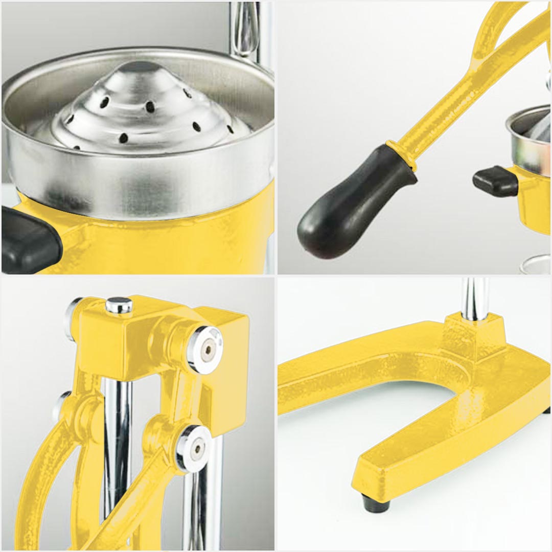 SOGA 2X Commercial Manual Juicer Hand Press Juice Extractor Squeezer Orange Citrus Yellow - Cafe Supply