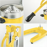 SOGA 2X Commercial Manual Juicer Hand Press Juice Extractor Squeezer Orange Citrus Yellow - Cafe Supply