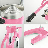SOGA 2X Commercial Manual Juicer Hand Press Juice Extractor Squeezer Orange Citrus Pink - Cafe Supply