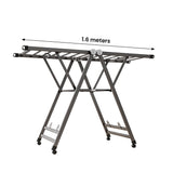 SOGA 1.6m Portable Wing Shape Clothes Drying Rack Foldable Space-Saving Laundry Holder - Cafe Supply