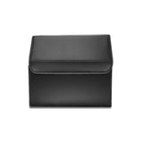 SOGA 2X Leather Car Boot Collapsible Foldable Trunk Cargo Organizer Portable Storage Box Black Small - Cafe Supply