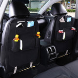 SOGA 2X  PVC Leather Car Back Seat Storage Bag Multi-Pocket Organizer Backseat and iPad Mini Holder Black - Cafe Supply