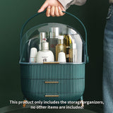 SOGA 2X 29cm Green Countertop Makeup Cosmetic Storage Organiser Skincare Holder Jewelry Storage Box with Handle - Cafe Supply