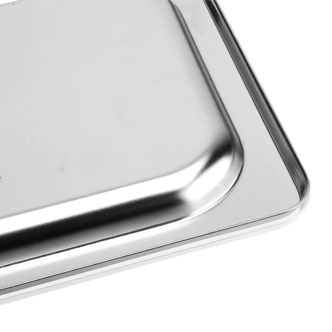 SOGA 2X Gastronorm GN Pan Lid Full Size 1/3 Stainless Steel Tray Top Cover - Cafe Supply