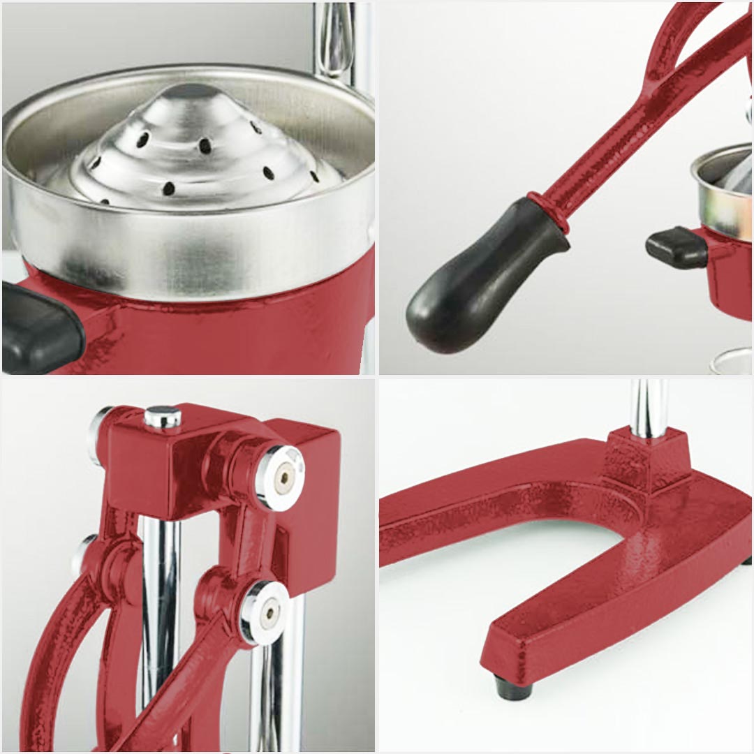 SOGA 2X Commercial Manual Juicer Hand Press Juice Extractor Squeezer Orange Citrus Red - Cafe Supply