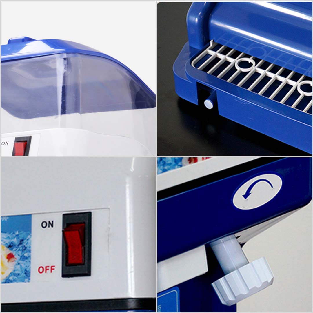 SOGA 2X Ice Shaver Commercial Electric Stainless Steel Ice Crusher Slicer Machine 180KG/h 88 - Cafe Supply