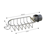 SOGA 2X Silver Single Kitchen Sink Organiser Faucet Soap Sponge Caddy Rack Storage Drainer - Cafe Supply