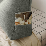 SOGA 2X 180cm Grey Triangular Wedge Bed Pillow Headboard Backrest Bedside Tatami Cushion Home Decor - Cafe Supply