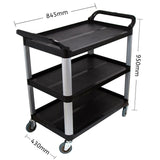 SOGA 2X 3 Tier 83.5x43x95cm Food Trolley Food Waste Cart Food Utility Mechanic Kitchen Small - Cafe Supply