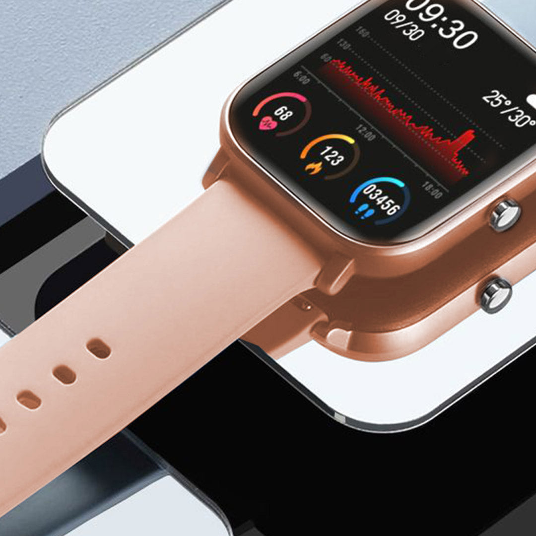 SOGA 2X Waterproof Fitness Smart Wrist Watch Heart Rate Monitor Tracker P8 Gold - Cafe Supply