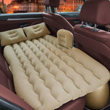 SOGA 2X Beige Ripple Inflatable Car Mattress Portable Camping Air Bed Travel Sleeping Kit Essentials - Cafe Supply