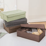 SOGA 2X Coffee Flip Top Underwear Storage Box Foldable Wardrobe Partition Drawer Home Organiser - Cafe Supply