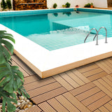 SOGA 2X 11 pcs Coffee DIY Wooden Composite Decking Tiles Garden Outdoor Backyard Flooring Home Decor - Cafe Supply