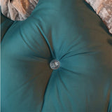 SOGA 2X 180cm Blue-Green Princess Bed Pillow Headboard Backrest Bedside Tatami Sofa Cushion with Ruffle Lace Home Decor - Cafe Supply
