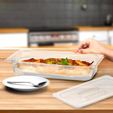 SOGA 65mm Clear Gastronorm GN Pan 1/3 Food Tray Storage Bundle of 4 with Lid - Cafe Supply