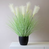 SOGA 2X 137cm Green Artificial Indoor Potted Bulrush Grass Tree Fake Plant Simulation Decorative - Cafe Supply