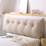 SOGA 2X 180cm Beige Triangular Wedge Bed Pillow Headboard Backrest Bedside Tatami Cushion Home Decor - Cafe Supply