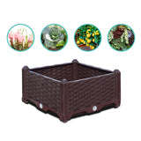 SOGA 2X 80cm Raised Planter Box Vegetable Herb Flower Outdoor Plastic Plants Garden Bed - Cafe Supply