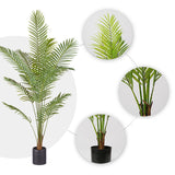 SOGA 2X 210cm Green Artificial Indoor Rogue Areca Palm Tree Fake Tropical Plant Home Office Decor - Cafe Supply