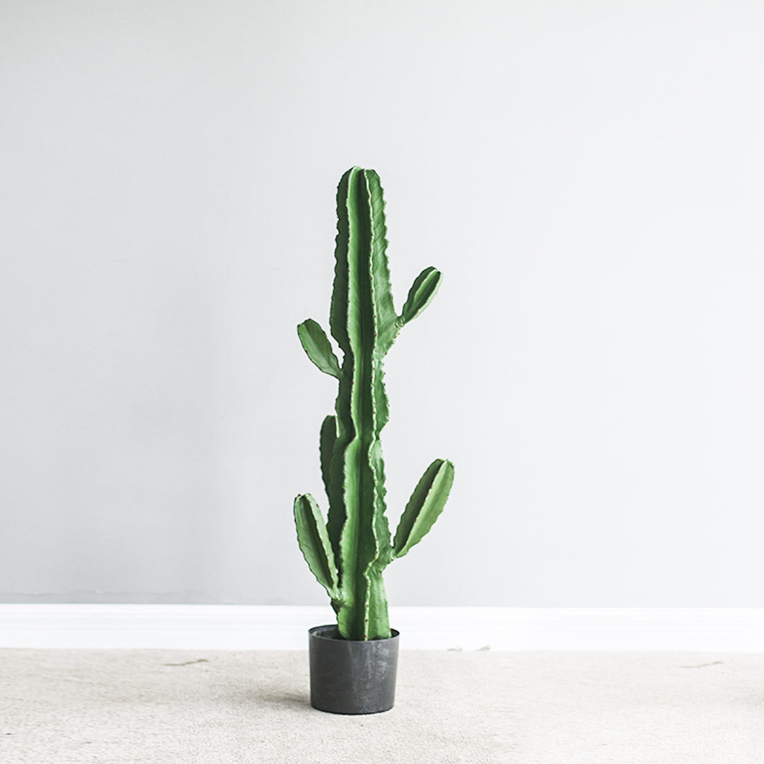 SOGA 105cm Green Artificial Indoor Cactus Tree Fake Plant Simulation Decorative 6 Heads - Cafe Supply