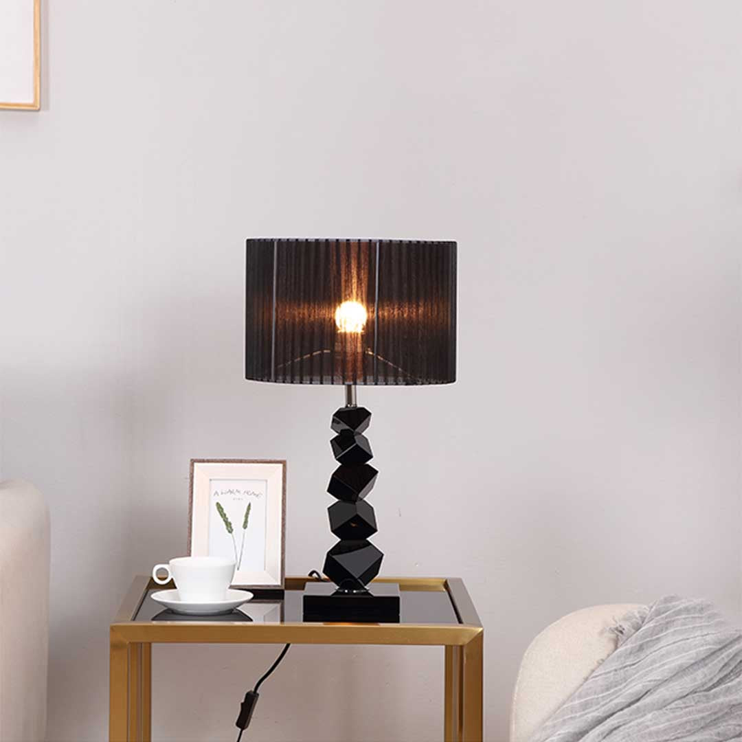 SOGA 60cm Black Table Lamp with Dark Shade LED Desk Lamp - Cafe Supply