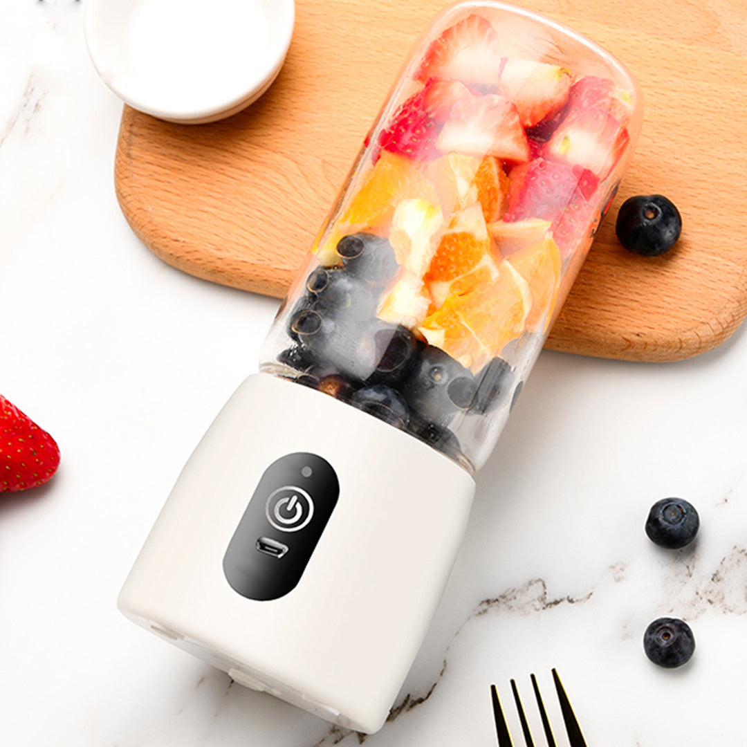SOGA 2X Portable Mini USB Rechargeable Handheld Juice Extractor Fruit Mixer Juicer White - Cafe Supply