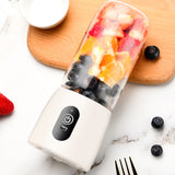 SOGA 2X Portable Mini USB Rechargeable Handheld Juice Extractor Fruit Mixer Juicer White - Cafe Supply
